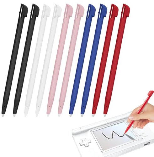 MWUMRCM Styletspour New 2DS, Lot de 10 stylets de rechange en plastique pour console de jeu Nintendo 2DS
