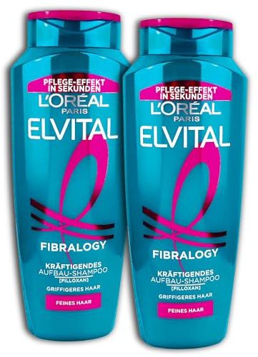 2 er Pack Loreal Elvital Fibralogy Shampoo 2 x 250 ml