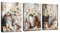 3 Pcs Rustikales Gänseblümchen Leinwandbilder Bilder Set mit Rahmen, Weinlese Bauernhaus Weiß Floral Wandbilder Schlafzimmer Bild Auf Leinwand Kunstdruck Deko für Wohnzimmer zum Aufhängen 30x40cmx3