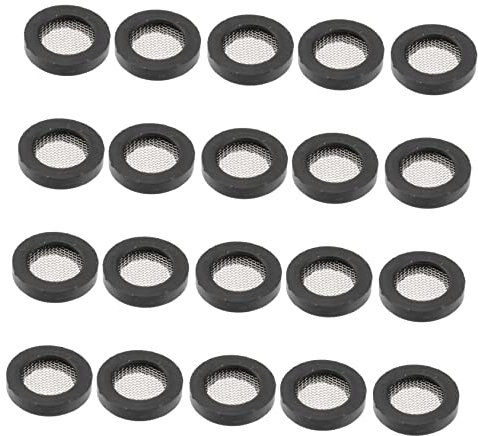 Yardenfun 20stücke Teiliges Dichtungsringe Mit Filter Aus Gummi Und Edelstahl Waschmaschinen-dichtungen Für Duschbrause Wasserschlauch Sanitärinstallationen Korrosionsbeständig Und Leicht in
