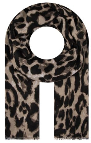 Majea - schmal geschnittenes Damen-Halstuch, dünner Schal, feines Halstuch, sommerlicher Damenschal, Damen Stola (880060) (beige 10)