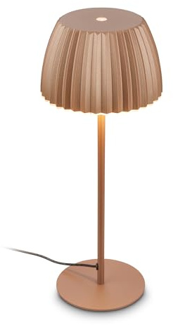 BRILONER - LED Table lamp with Touch, dimmable, Warm White, Light Edge, Lounge, Bedroom, Table Light, Bedside, 14.3x36 cm, Coffee