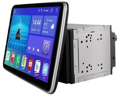Tablet per auto Autoradio stereo QLED da 10,1'' Android 12, 8+128 GB, ruotabile, GPS, Wi-Fi, doppio DIN