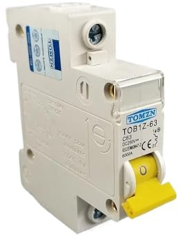 SkyjOy Disjoncteur Disjoncteur monophasé 250 V CC, fusible unipolaire à Courant continu, Courbe C, for système photovoltaïque(1P 32A)