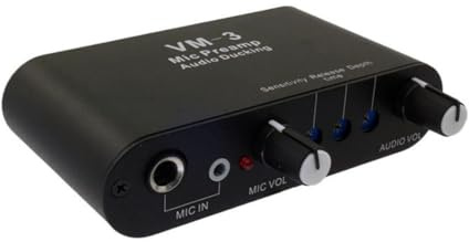 Generchin Préampli Micro -3 Notification de Coupure Automatique du Signal Audio Mélangeur Audio Atténuation Audio Microphone pour Diffusion
