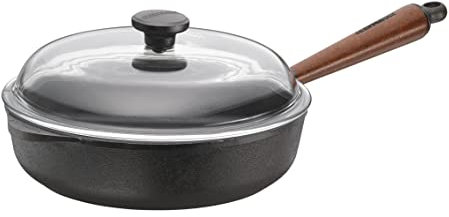 SKEPPSHULT Sauteuse avec poignée en Bois et Couvercle 25 cm