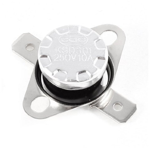 sourcing map KSD301 250V CA 10A 115 Celsius NC Temperatura Controllo Interruttore Termostato