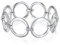 Rafaela Donata Damen Armband aus Metall-Legierung verziert mit Kristallen weiß - Modeschmuckarmband aus Kettengliedern