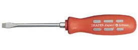 Draper 870B Expert 100Mm X 6Mm Plain Slot Flared Tip Mechanics Screwdriver
