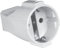 Silver Electronics 9261 Clavija Hembra con protección, Blanco