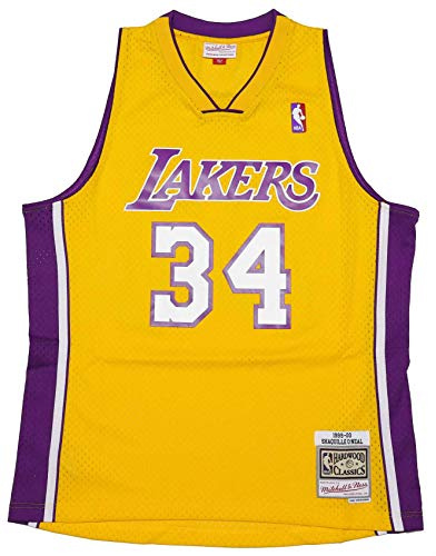 Mitchell & Ness NBA Los Angeles Lakers 1999-00 Shaquille O´Neal Trikot Herren gelb, L