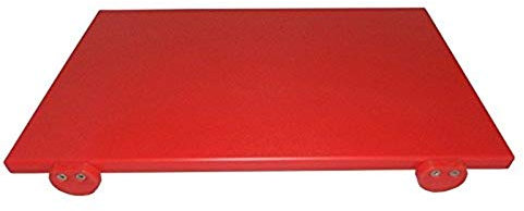 MCM-Service-Srl Tagliere in polietilene Professionale Rosso 40x30x2 con Fermi