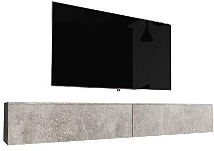 Selsey TV Schrank Board Sideboard Fernsehtisch Fernsehschrank 180 cm Hängend Oder Stehend Beton Kane