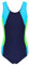 Aquarti Costume Piscina Bambina – Costume Intero Bambina con Racerback, Resistente al Cloro, Blu Scuro/Neon Verde/Azzurro Chiaro, 152