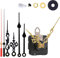 Non-Ticking Hands Quartz DIY Wall Clock Movement Mechanism Battery Operated DIY Repair Parts Replacement with 3 Different Pairs of Hands, 15/32 Inch Maximum Dial Thickness, 7/8 Inch Total Shaft Length