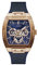 GUESS Herren analog Quarz Uhr mit Silikon Armband GW0202G4