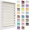 Doppelrollo ohne Bohren, 35x150cm Stoffgröße, Duo Rollo Klemmfix, Easyfix, lichtdurchlässig und verdunkelnd, Day&Night, Klemmrollo Sonnenschutzrollo Fensterrollo für Fenster & Türen