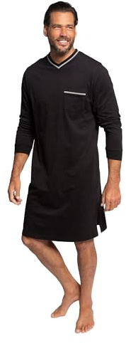 JP 1880 Herren große Größen Übergrößen Menswear L-8XL Nachthemd, Homewear, Uni, Langarm, bis Gr 8XL 721331