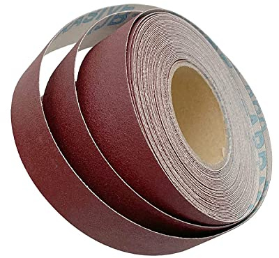 360 Körnung Schleifpapier Rollen 2,5 cm x 8m Schmirgelpapier Aluminiumoxid Sandpaper Roll Emery Cloth für Holzmöbel Finishing Metall Schleifen Automotive Polieren
