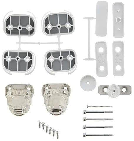 Hoover Integrated Washing Machine Door Fitting Kit 43013964 – Complete Decor Panel Hinge & Bracket Set for Built-In Cupboard Installation