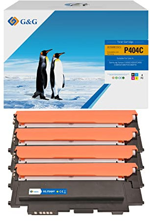 G&G CLT-P404C Toner Kompatibel mit Samsung CLT-Y404S CLT-K404S CLT-C404S CLT-M404S für Samsung Xpress C480W C480FN C480FW C430 C430W C480(4 Stück)