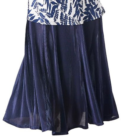 Coopers of Stortford Women's Fine Pleat Plissé Skirt (as8, Numeric, Numeric_16, Regular, Regular, Navy)