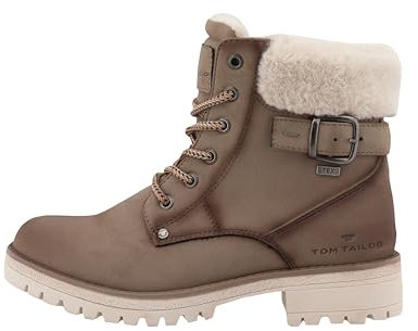 Tom Tailor Damen 4290100014 Mode-Stiefel, Taupe, 40 EU