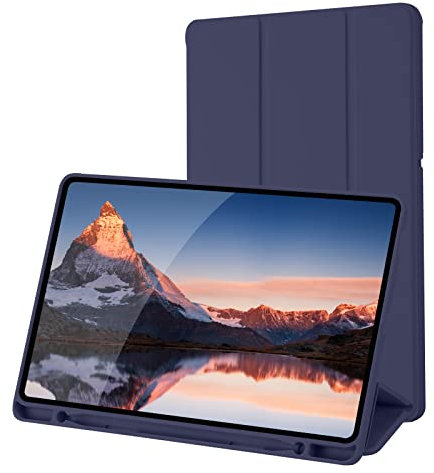 Custodia per tablet Samsung Galaxy Tab S6 Lite con portamatite (SM-P620N/P625N/P610/P613/P615/P619), cover per Samsung Galaxy Tab S6 Lite 10,4 2024/2022/2020 (blu navy)