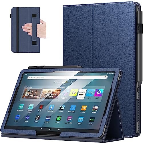 MoKo Hülle für Amazon Fire Max 11 Tablet (13. Generation, 2023) 11, Dünne Tablethülle für Kindle Fire 11 Tablet, Smart Case mit 2 Winkel Auto Schlaf/Aufwach Einhandbedienung, Indigo