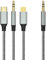 Aux Cable in Car, 3 in 1 Male to Male Auxiliary cable Compatible with iPhone/Samsung Galaxy/Huawei/GooglePixel for Car Home Stereo, Speaker etc 1.2M