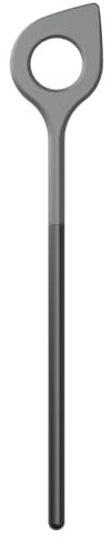 Rosti NEW Optima Kochlöffel m Loch 31 x 5,5 x 1 cm Schwarz