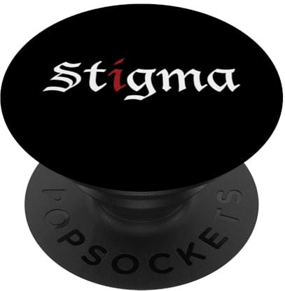 Offizielles Stigma Logo weiß rot PopSockets mit austauschbarem PopGrip