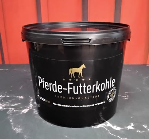 Futterkohle Pellets für Pferde - Premium Qualität 5-kg Eimer