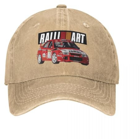 WVVCXCC Baseball Cap Unisex and Fashionable Evo 6 TME WRC RALLIART Mitsubish Evolution Enkei Tommi M?kinen Cap Cowboy Hat Caps Rave Men Cap Luxury Women's Sports Outdoor Gifts