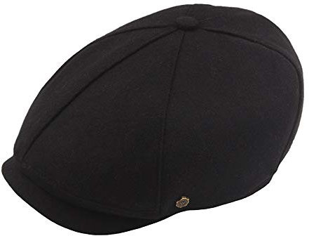 Bonnet été Femme Chapeau Casquette Femme Ete Hommes femmes casquette décontractée solide béret plat casquette octogonale casquettes de béret Casquette Femme Noir Rose Chapeau Noir Et (Black, One Size)