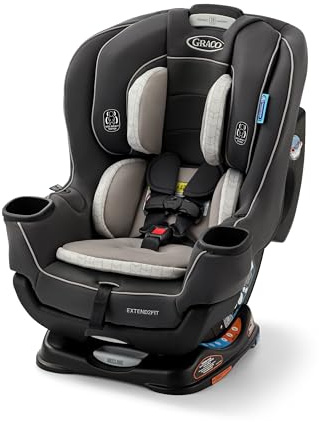 Graco Extend2Fit Convertible Baby Car Seat, Rear and Forward Facing, Adjustable Extension Panel for Extra Legroom, Redmond
