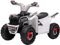 HOMCOM Elektro Kinderquad, Elektrofahrzeug mit Vorwärts-und Rückwärtsfunktion, 2,5 km/h, 6 V Mini Elektroquad für Kinder 1,5-3 Jahre, Weiß