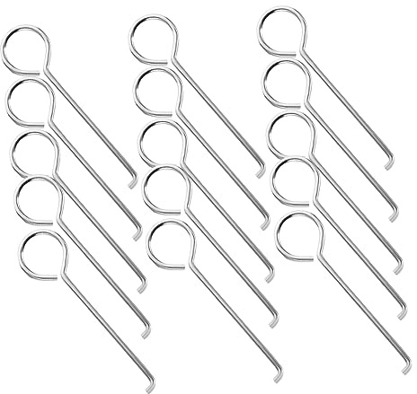 Zerodeko 50pcs Stainless Steel Drain Cleaning Tool Shower Drain Hooks Sink Plungers for Unblocking Plughole Unblocker