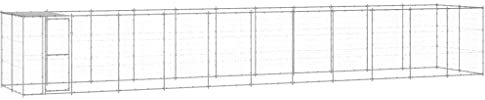 innen Kamera,Hunde käfig,hundebox Trixie,Outdoor-Hundezwinger mit Überdachung Verzinkter Stahl 26,62 m²Entworfen für Garten und Terrasse.