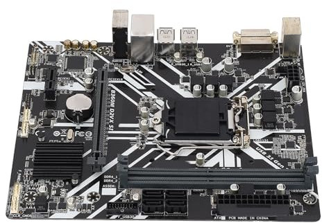 Placa Base B360M D2VX SI, M ATX DDR4x2 DIMM PCI E 3.0 Placa Base para Computadora de Escritorio para LGA 1151 para Procesadores Core para CPU Celeron