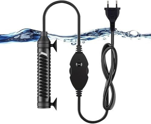 GERUI - Calentador de acuario, 35 W/50 W (1 L-20 L) con regulador de temperatura para tanques de peces y acuarios con protección contra sobrecalentamiento (50 W)