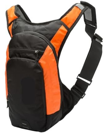 GIYXHU Fahrrad Rucksack Motorrad-Trinkrucksack, reflektierendes Motorrad, Mountainbike, Outdoor-Sport, Gepäck, Fahrradausrüstung Zum Radfahren(Orange)