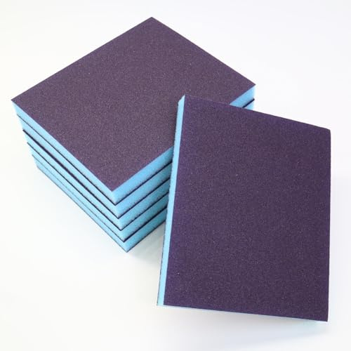 6 PCS Schleifschwamm Trocken & Nass Schleifpapier, 320 Körnung Spezifikationen, Fein Schleifpapier Set Schmirgelpapier für Holz, Metall, Trockenbau Besuche Und Möbel