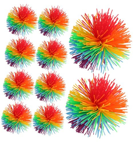 FOYTOKI 15Pièces Balles de Jonglage Silicone Colorées Stress pour Garçon Fille et Animaux de Compagnie pour Activités Sensorielles et Jeux Plein Air