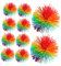 FOYTOKI 15Pièces Balles de Jonglage Silicone Colorées Stress pour Garçon Fille et Animaux de Compagnie pour Activités Sensorielles et Jeux Plein Air