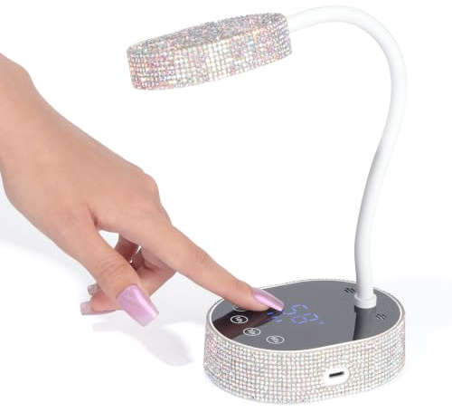 SAVILAND Mini UV Lampe für Gelnägel, Drehbar 36W USB LED Gel Mini-Nagellampe für Gelnägel mit 3 Modi, Tragbare Kleiner Nageltrockner zum Aushärten von Nagelkleber Geeignet für Salon und Hause