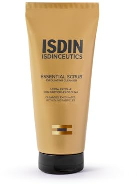 ISDIN Isdinceutics Essential Scrub 100g - Gel detergente esfoliante per il viso che aiuta a ridurre la visibilità dei pori