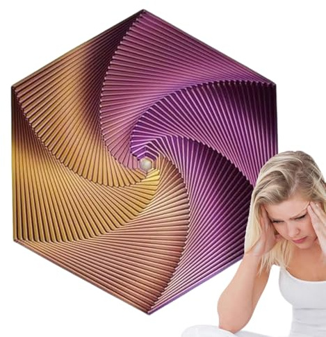 Fidget Spiral Spinner, Stereoskopisch, 3D- , Stressabbau, kreativer Schreibtischbegleiter für Kinder