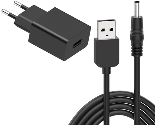 Hafiuege Ersatz Ladegerät für Elektrische Zahnbürsten Kompatibel mit Fairywill FW917 FW508 FW507 FWP11 FWE11 FWD1/D3/D7/D8, USB A Elektrische Zahnbürsten Ladekabel Adapter 10W 5V 2A 3.5 * 1.35mm