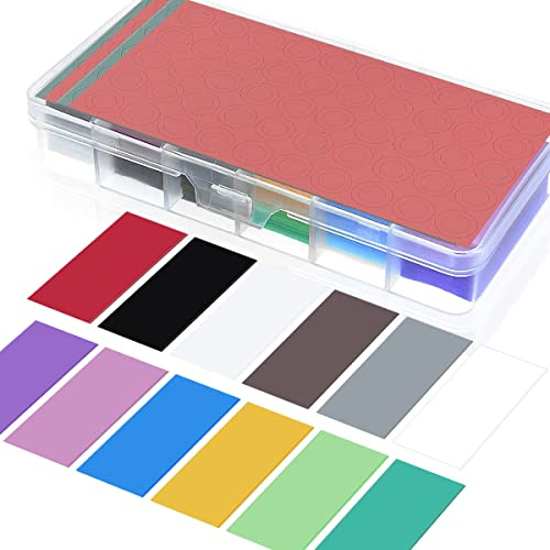 HAAMNING7 PVC Schrumpfschlauch 18650 Batterie Wrap Re Wrap Sleeves 12 Farben 29,5 mm, 20 STÜCKE 18650 Lithium Batterie Rewrap, mit 100 Isolatorringen